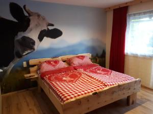 Postel nebo postele na pokoji v ubytování Ferienhaus Brenner