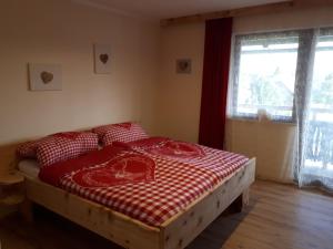 Postel nebo postele na pokoji v ubytování Ferienhaus Brenner