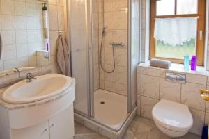 Koupelna v ubytování Ferienwohnung Dreimaster W1