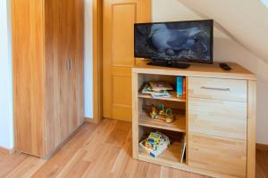 TV a/nebo společenská místnost v ubytování Ferienwohnung Dreimaster W1