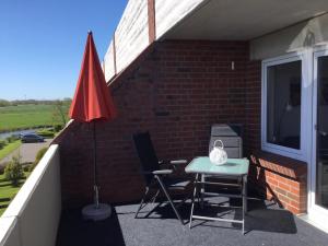 Balkón nebo terasa v ubytování Ferienwohnung Asgard