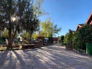 A garden outside Cabañas Buenache