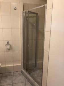 Et badeværelse på Apartament Przy Plaży