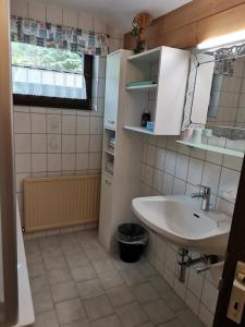 Vannituba majutusasutuses Ferienwohnung Eppacher