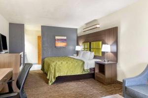 una camera d'albergo con un letto e una televisione di Quality Inn San Angelo a San Angelo Altre 20 foto
