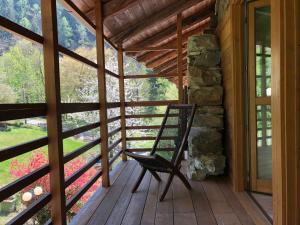 Balkón alebo terasa v ubytovaní B&B Maso Zont Antico Maso