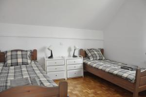 Katil atau katil-katil dalam bilik di Apartma Julija Hiška 59