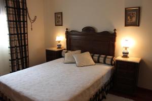 Postel nebo postele na pokoji v ubytování Casa das Leiras