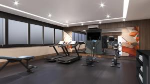 Centrul de fitness și/sau facilități de fitness de la Holiday Inn Express - Farroupilha, um Hotel IHG