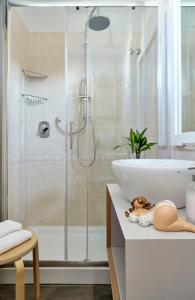 Koupelna v ubytování Hotel Madison