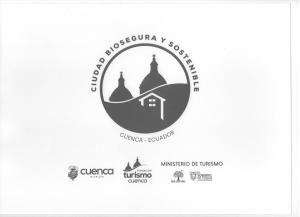 a logo for the ministry of evangelical sanctity of churches at Hotel Valgus in Cuenca