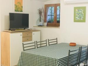 Televízia a/alebo spoločenská miestnosť v ubytovaní Apartment Filipas