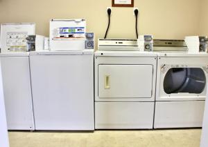 three appliances are stacked on top of each other at Ebb Tide Suites in Ocean City