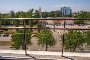 a view of a parking lot from a balcony at Coralia Luna Park Apartments in Mamaia