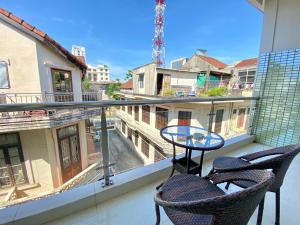 Balkoni atau teres di Hue Lovely Homestay