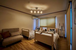 Posezení v ubytování 今日都 Kyoto Guesthouse
