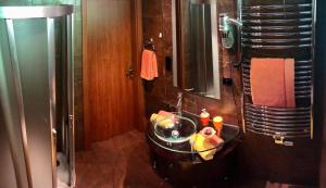 Koupelna v ubytování Apartmány Kolonáda
