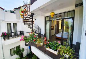 Balkón nebo terasa v ubytování Anh Family Homestay