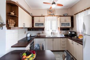 A kitchen or kitchenette at Villa Gerasimoula