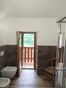 Koupelna v ubytování B&B Da Pieri