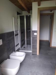 Koupelna v ubytování B&B Da Pieri