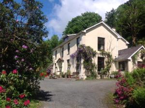 Llanwrtyd WellsにあるKilsby Houseの花の前に広い白い家