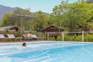 The swimming pool at or close to Ledro Mountain Chalet