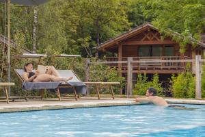 The swimming pool at or close to Ledro Mountain Chalet