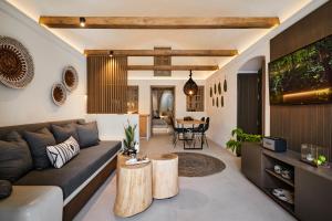 Posezení v ubytování Floria Suites