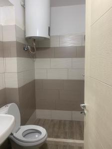 ヴロラにあるBlevim placeのトイレと洗面台付きのバスルーム