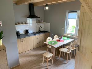 Η κουζίνα ή μικρή κουζίνα στο Domki U Moniki