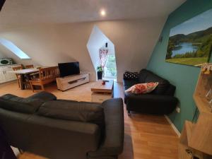Posezení v ubytování Ferienwohnung „Forsthaus Bigge“