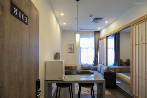 Zona d'estar a Shenzhen Ruiya Japanese-style Hotel Huaqiang North