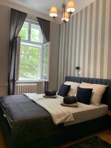 Postelja oz. postelje v sobi nastanitve Hostel Sova