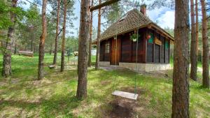 セルビアディヴツィバレにあるVajat Kovačevićの森の中の小屋