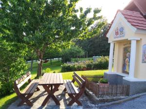 A garden outside Hof Zaunfranzl