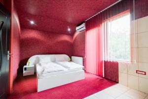 Un pat sau paturi într-o cameră la Vila Ana-Maria