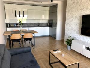 Kuchyňa alebo kuchynka v ubytovaní Apartament Opieszyn 16