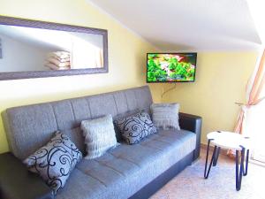 Televízia a/alebo spoločenská miestnosť v ubytovaní Villa Barbara