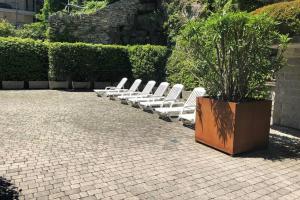 Zahrada ubytování Larius Apartment Carate Urio