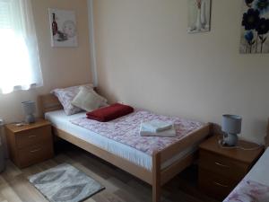 Postel nebo postele na pokoji v ubytování Rooms Luka