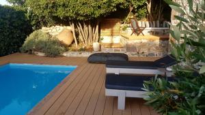 The swimming pool at or close to FEEL LIKE HOME IN LESVOS