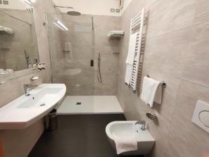 Koupelna v ubytování Hotel Coppe Jesolo