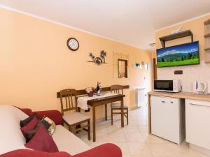 Kuchyň nebo kuchyňský kout v ubytování Apartments Davorka