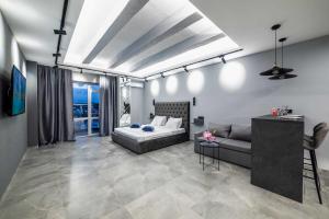 Posteľ alebo postele v izbe v ubytovaní European Apart-Hotel, Most City Area