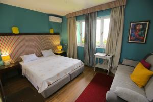 Postel nebo postele na pokoji v ubytování Hotel Konak Tammy Platičevo - Šabac