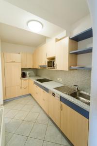Kuchyň nebo kuchyňský kout v ubytování Sonnhof Appartements