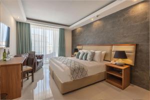 Giường trong phòng chung tại Dun Gorg Guest House