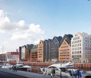 Výhľad na mesto Gdansk alebo výhľad na mesto priamo z apartmánu