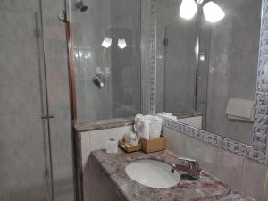 Koupelna v ubytování Hotel Internazionale